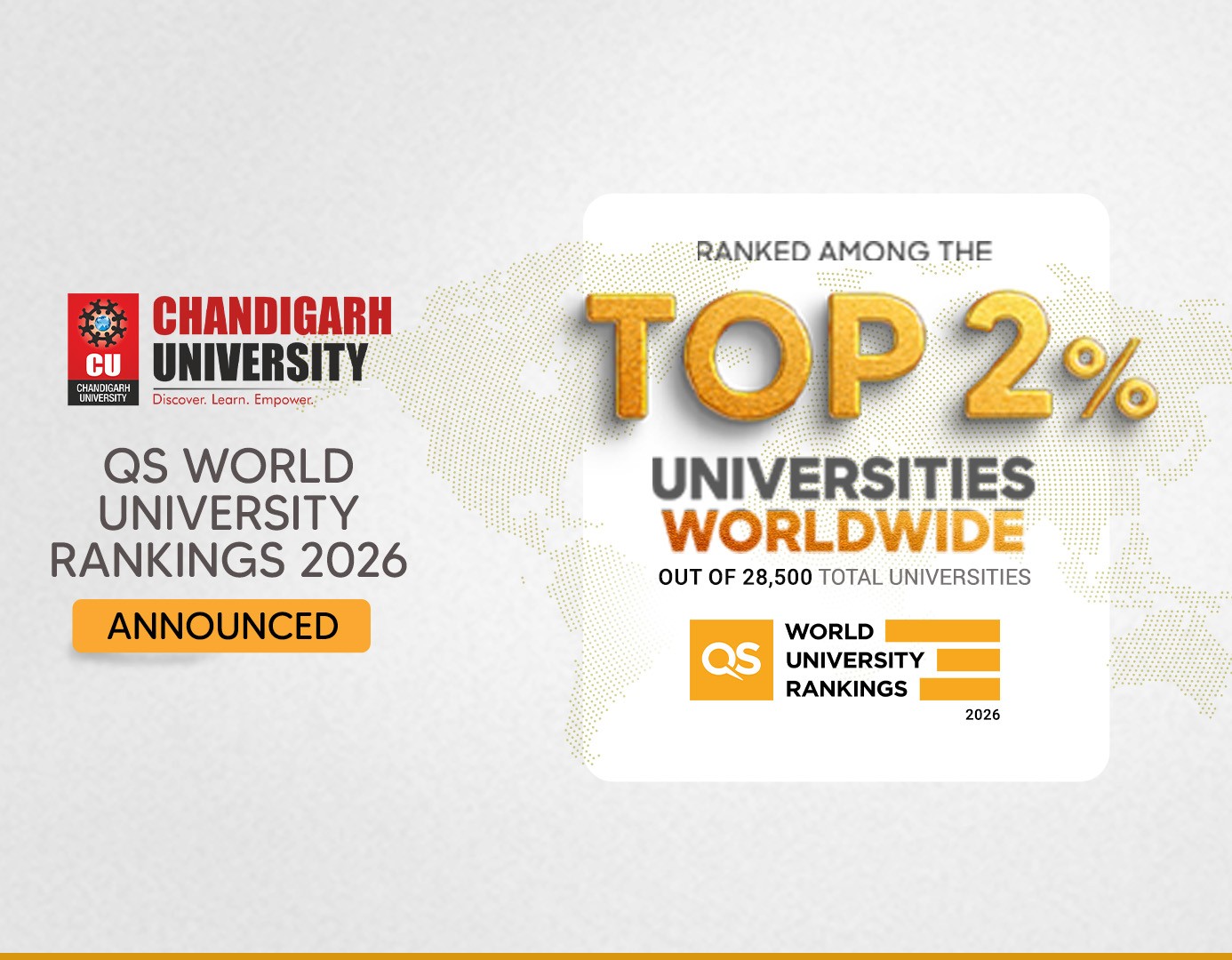Chandigarh University Ascends in QS World Rankings 2026
